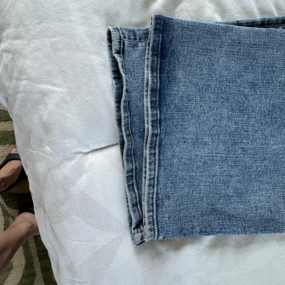 FRAME Le Pixie High Waist Slim Palazzo Jeans (Rowley) (Petite) - Picture 5 of 5